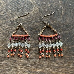 Beaded dangle earrings
